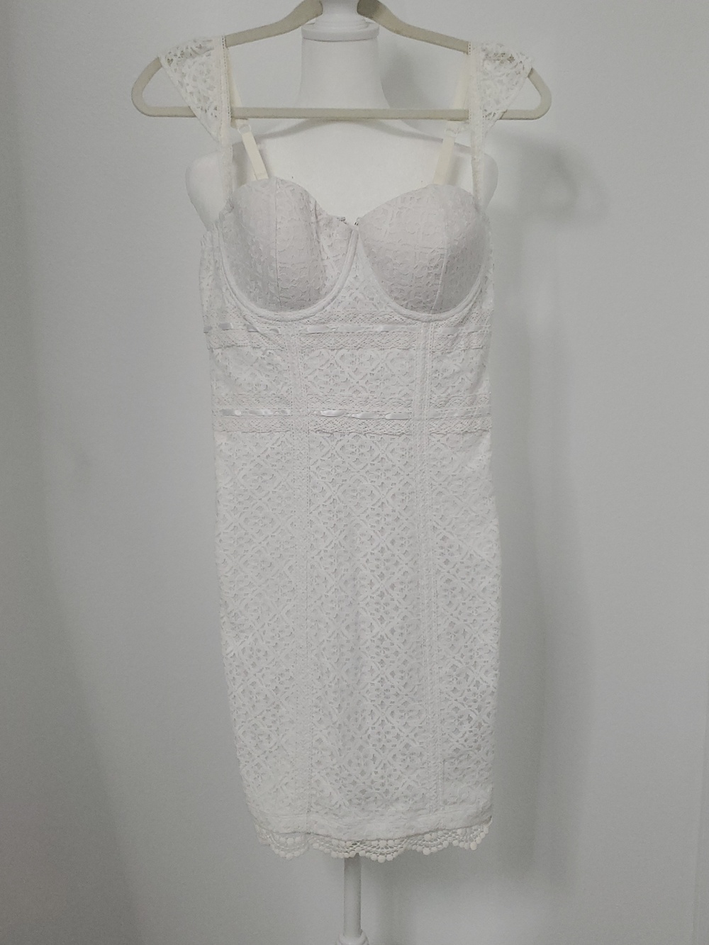 Guess White Lace Dress - 8